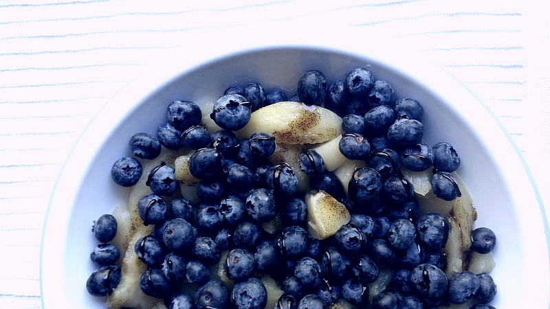 Blueberry crumble